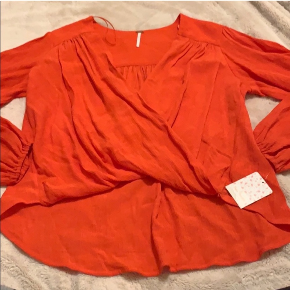 NWT Free People Wrap Blouse